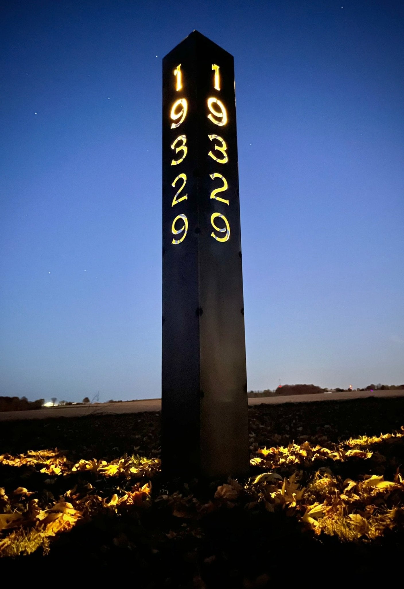 XL Home Address Solar Pillar Light - Steel - 48 - inch address pillar - address - Northern Forge, LLC