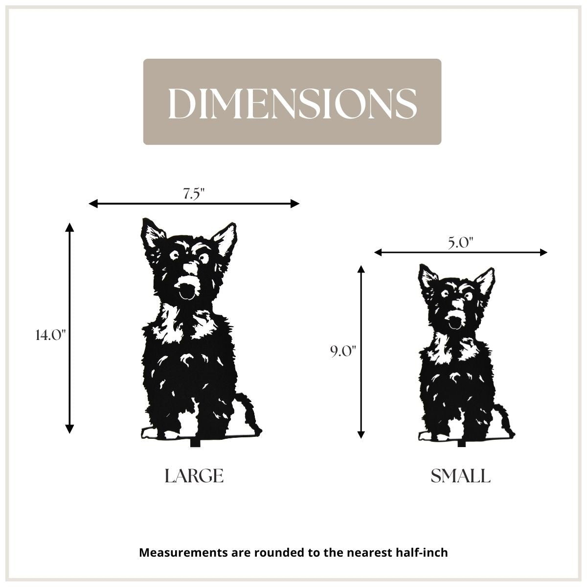 Yorkshire Terrier Metal Art – Handcrafted Dog Décor - My Metal Rescue - Shopify Collective - Northern Forge, LLC
