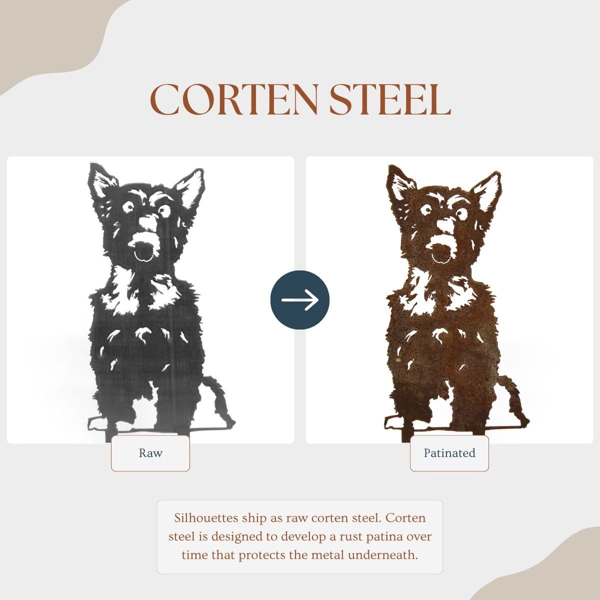 Yorkshire Terrier Metal Art – Handcrafted Dog Décor - My Metal Rescue - Shopify Collective - Northern Forge, LLC