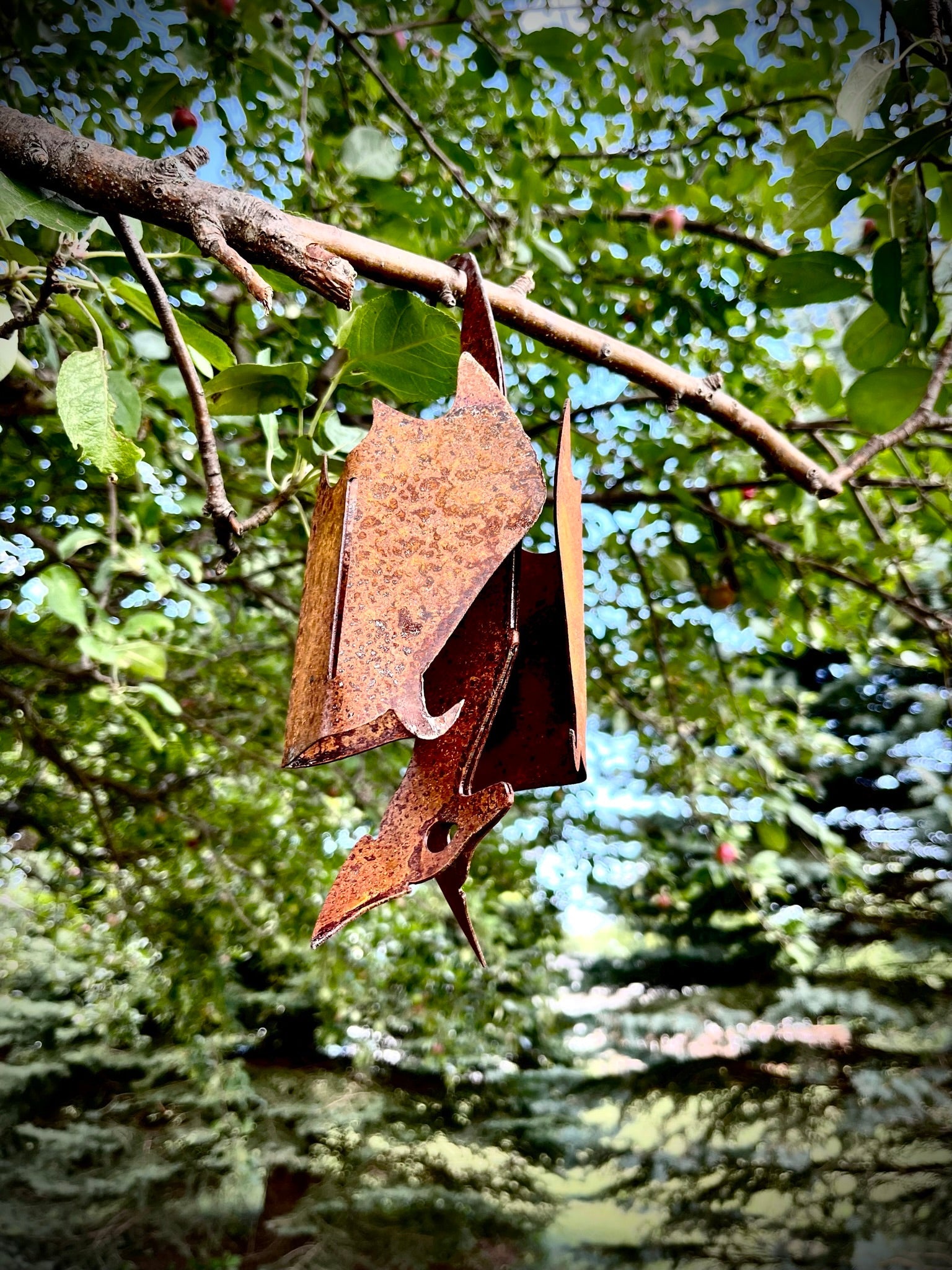 Hanging Bat | 2 Finishes | 12 in. - halloween bat - halloween decor - Northern Forge, LLC