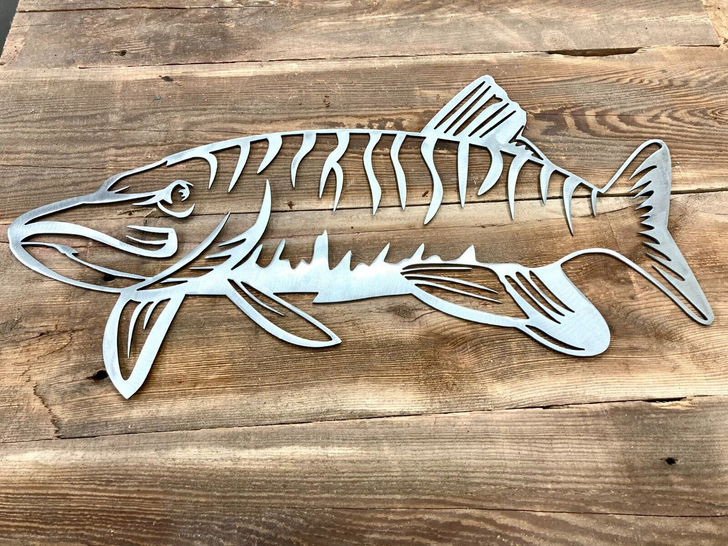 Hollow Tiger Musky - cabin sign - fish - Northern Forge, LLC