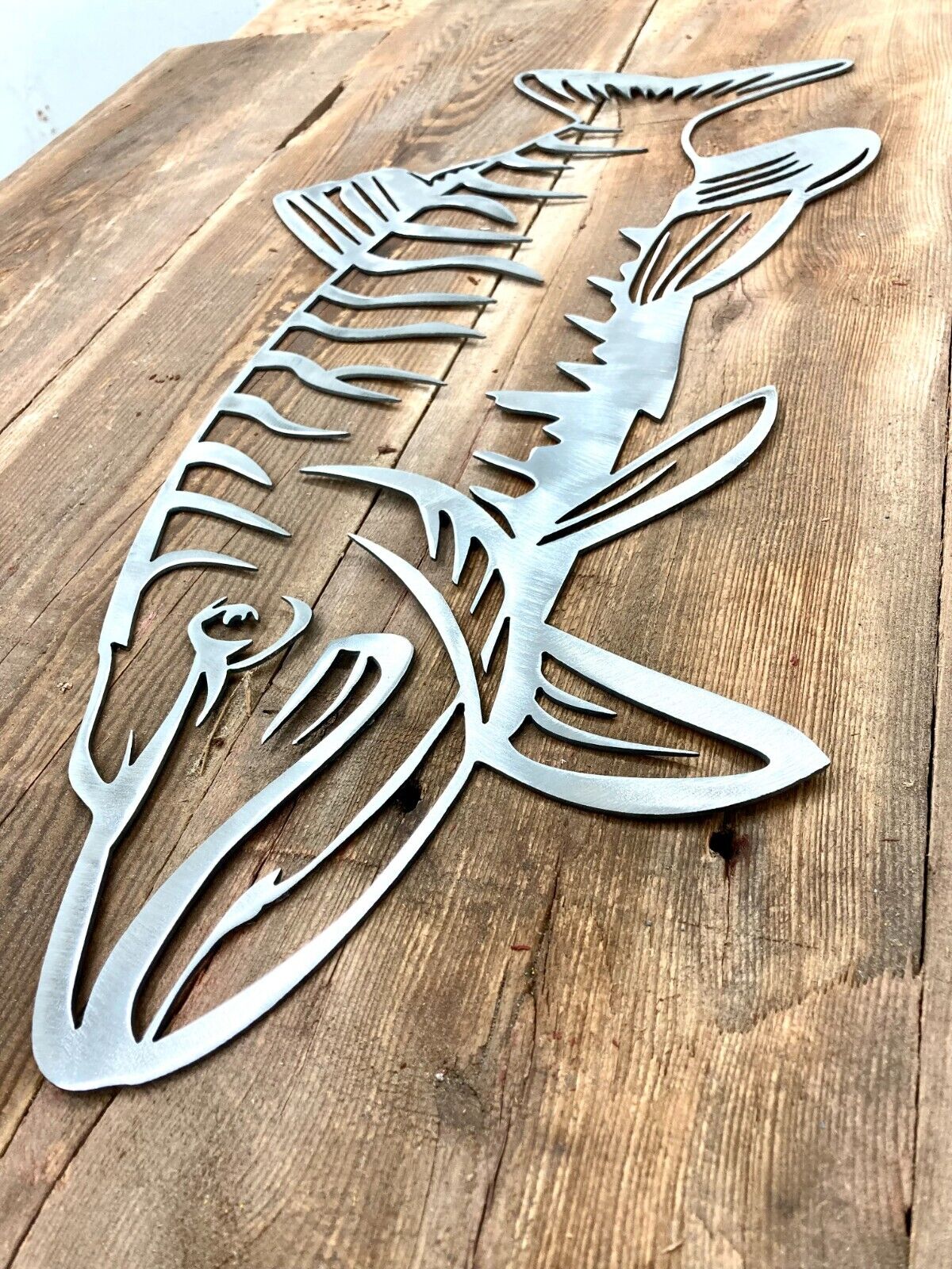 Hollow Tiger Musky - cabin sign - fish - Northern Forge, LLC