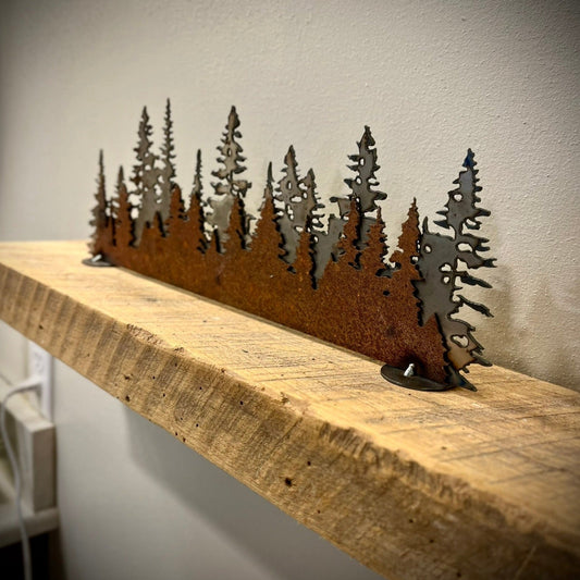 Layered Steel Pine Forest - home - home decor - Northern Forge, LLC