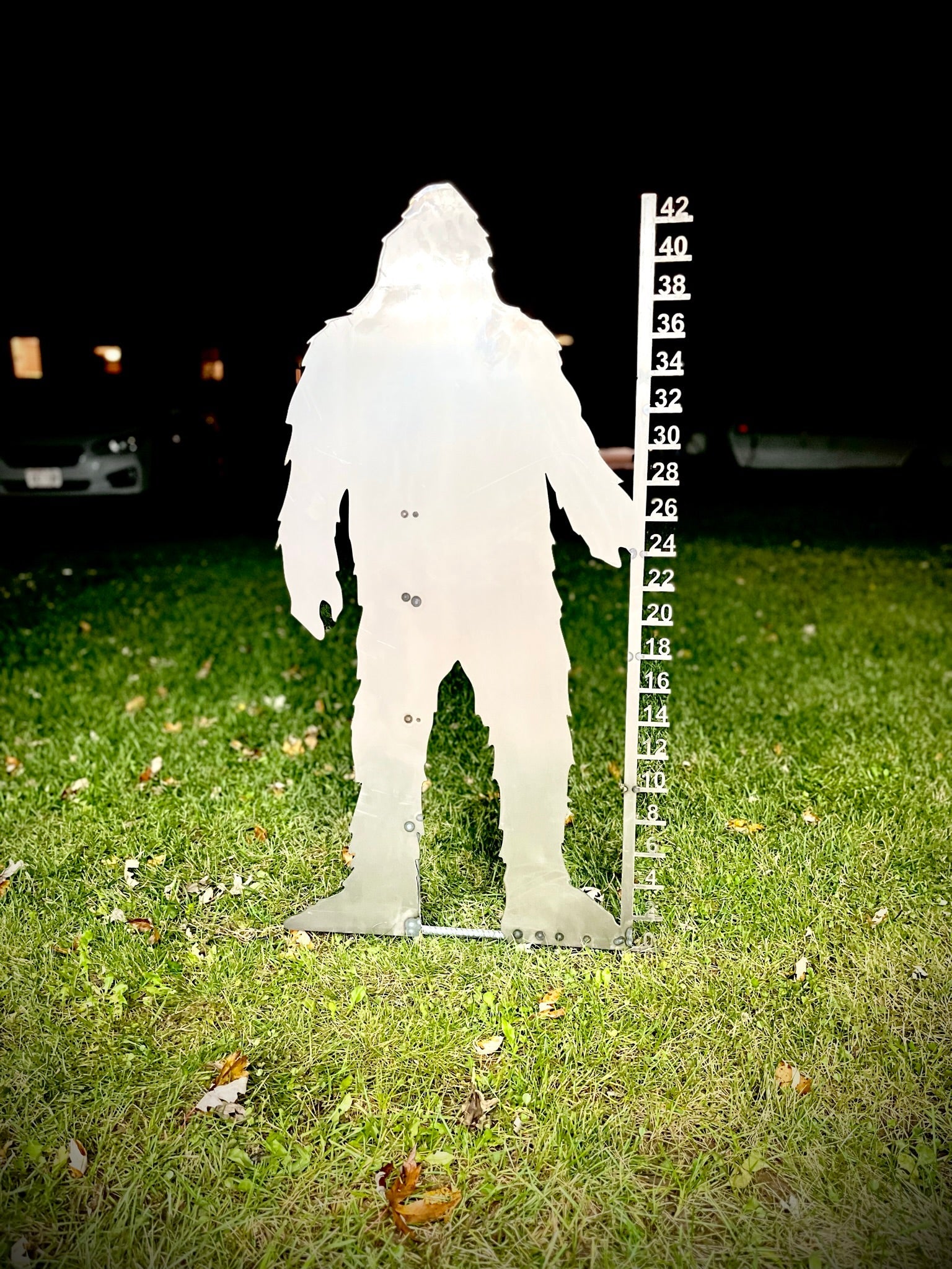 Metal Bigfoot Snow Gauge - Steel - 42-inch - 36-inch Snow Gauge - Metal Snow Gauge - Northern Forge, LLC