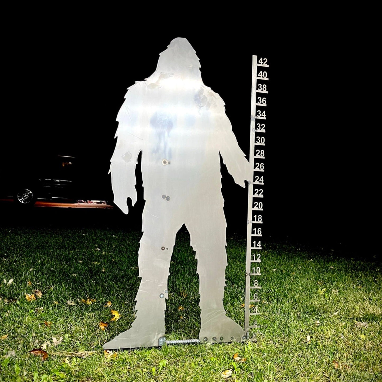 Metal Bigfoot Snow Gauge - Steel - 42-inch - 36-inch Snow Gauge - Metal Snow Gauge - Northern Forge, LLC