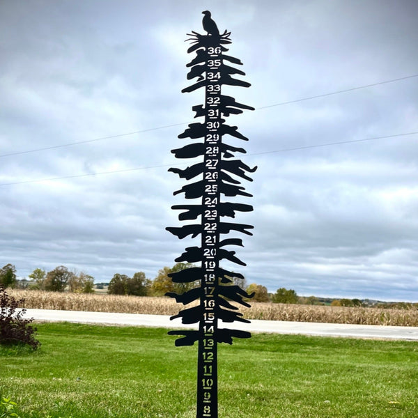 Metal Pine Tree Snow Gauge - Steel - 36-inch – Northern Forge, LLC