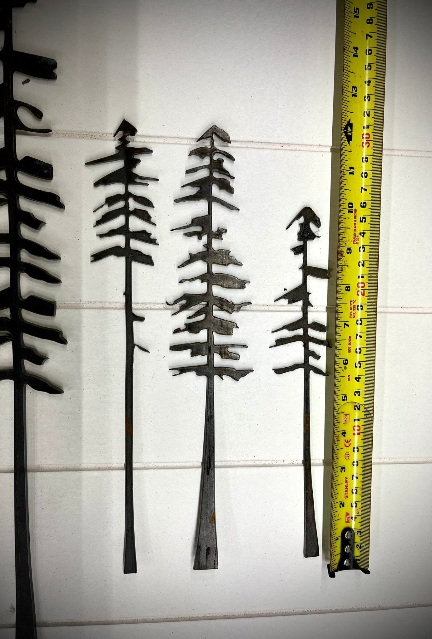 Raw Steel Pine Trees - Wall Art - home - home decor - Northern Forge, LLC