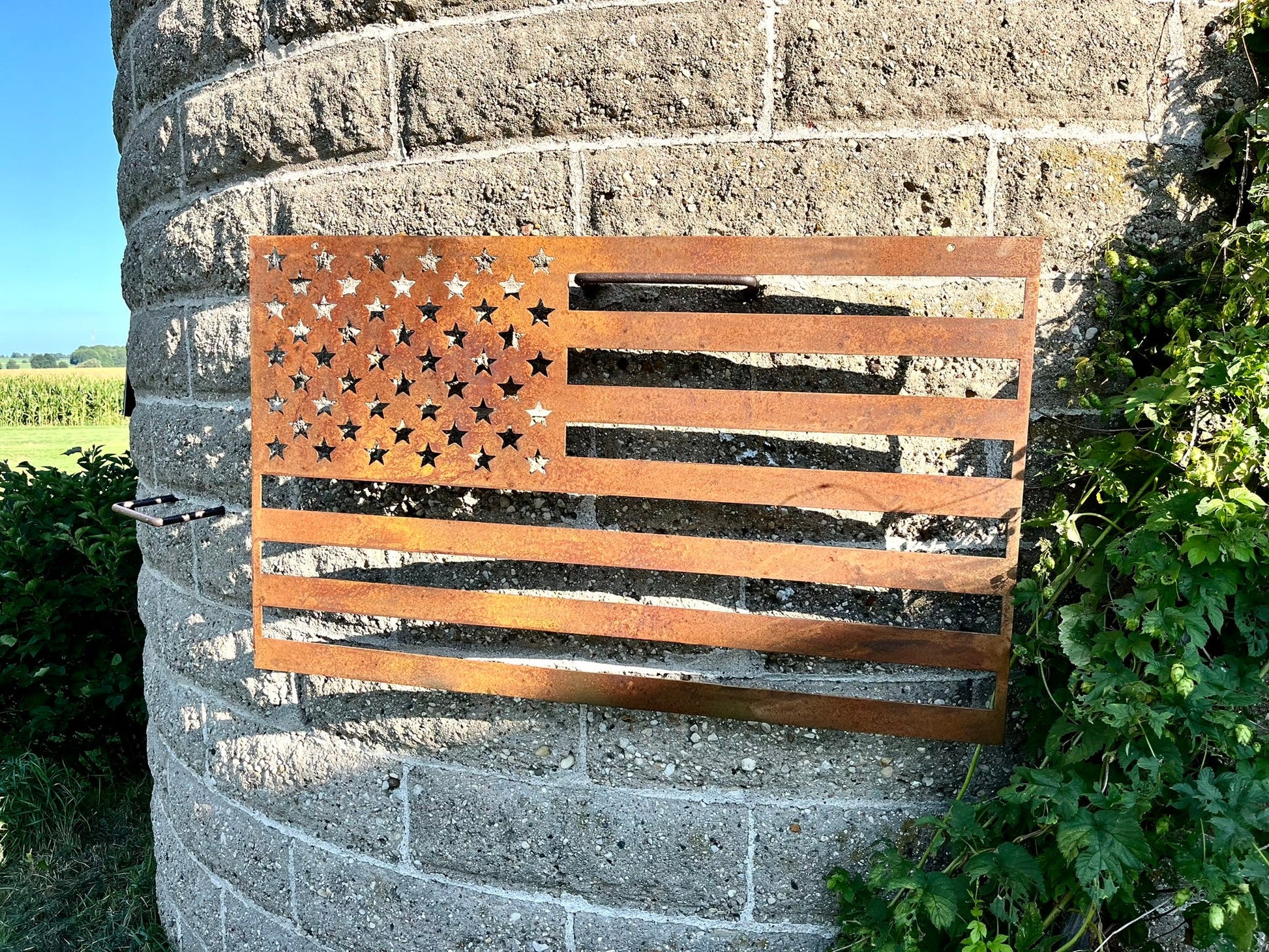 Rusty American Flag - distressed flag - flag - Northern Forge, LLC