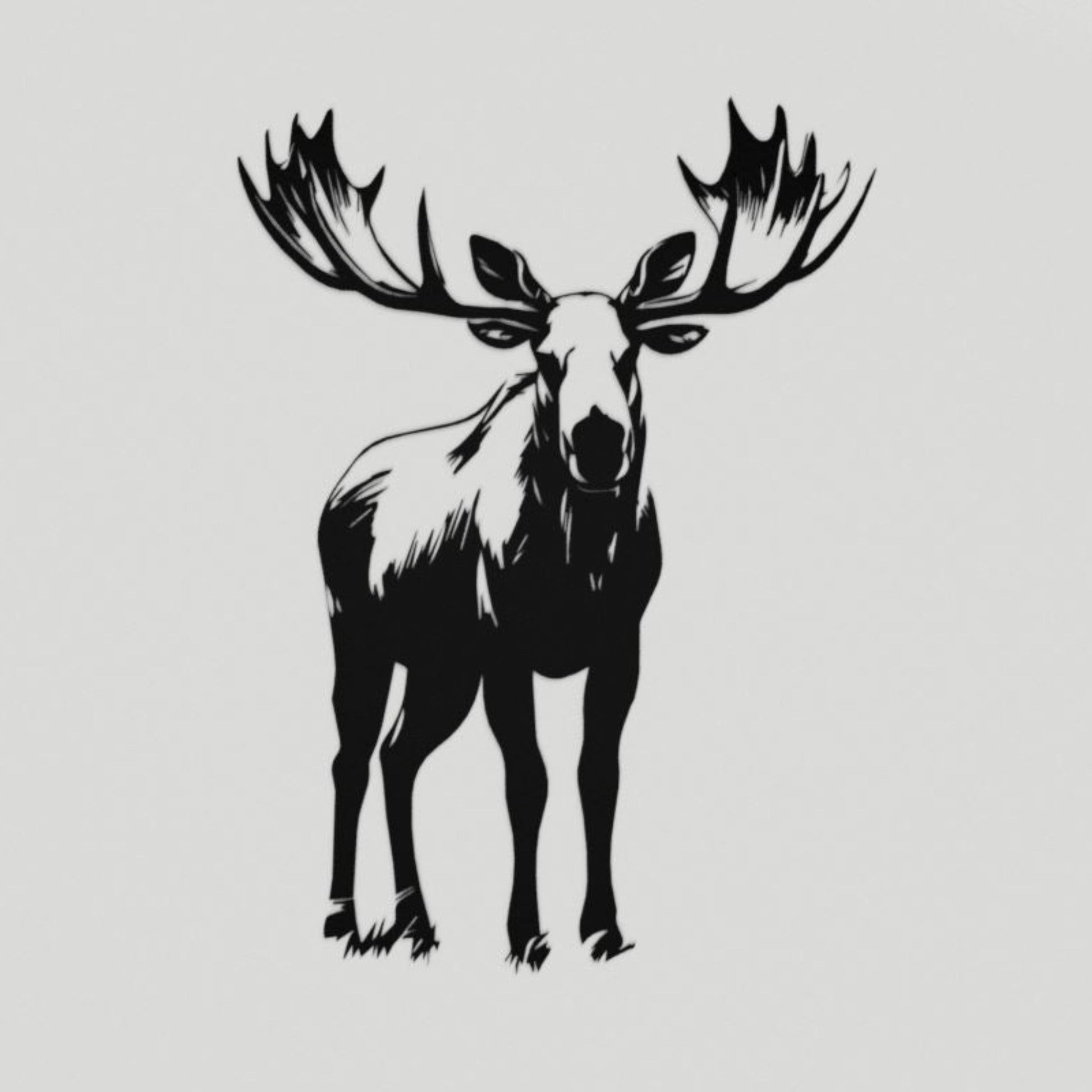 Steel Bull Moose Wall Art - hunting - hunting decor - Northern Forge, LLC