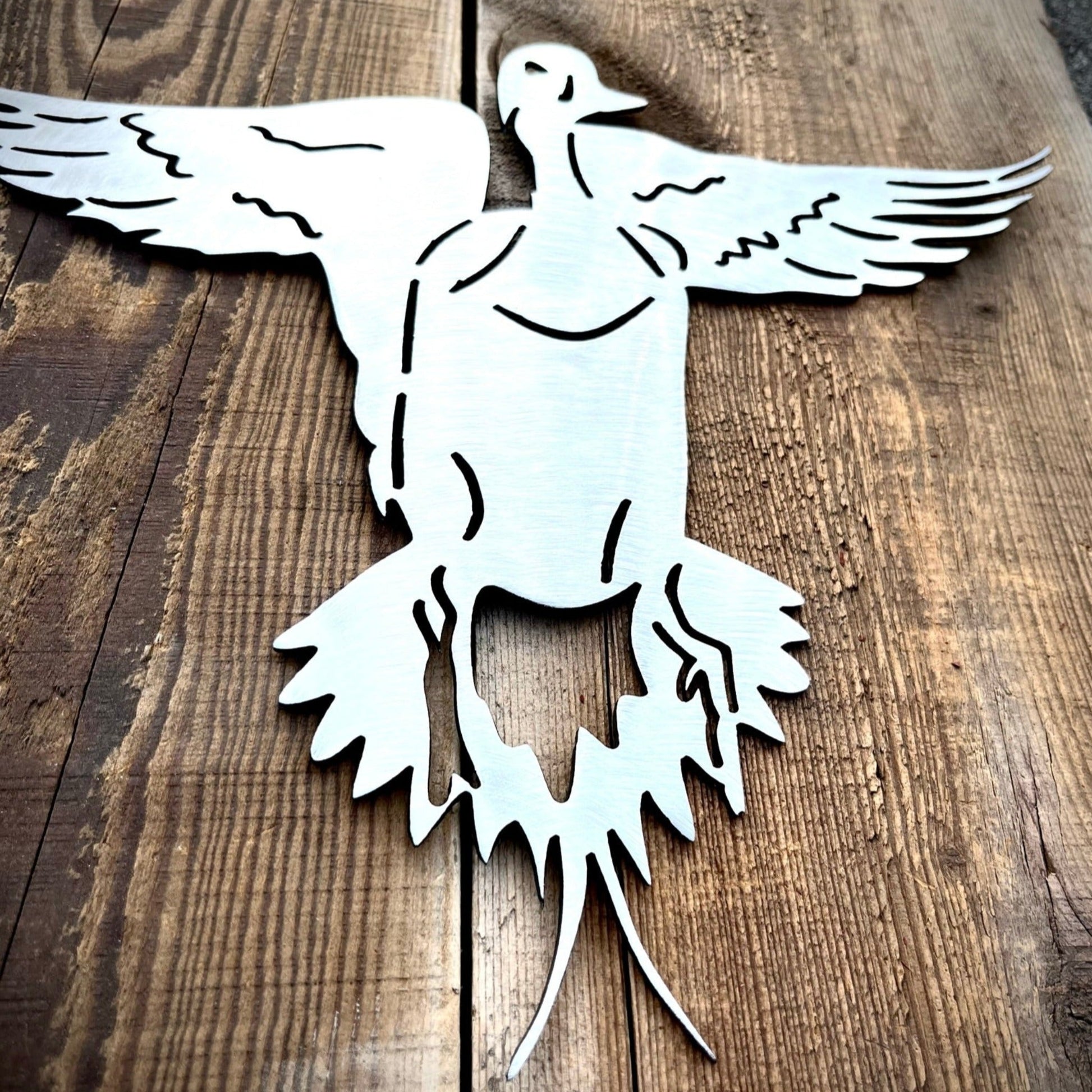 Steel Flushing Pintail Duck - duck decals - duck hunting sign - Northern Forge, LLC