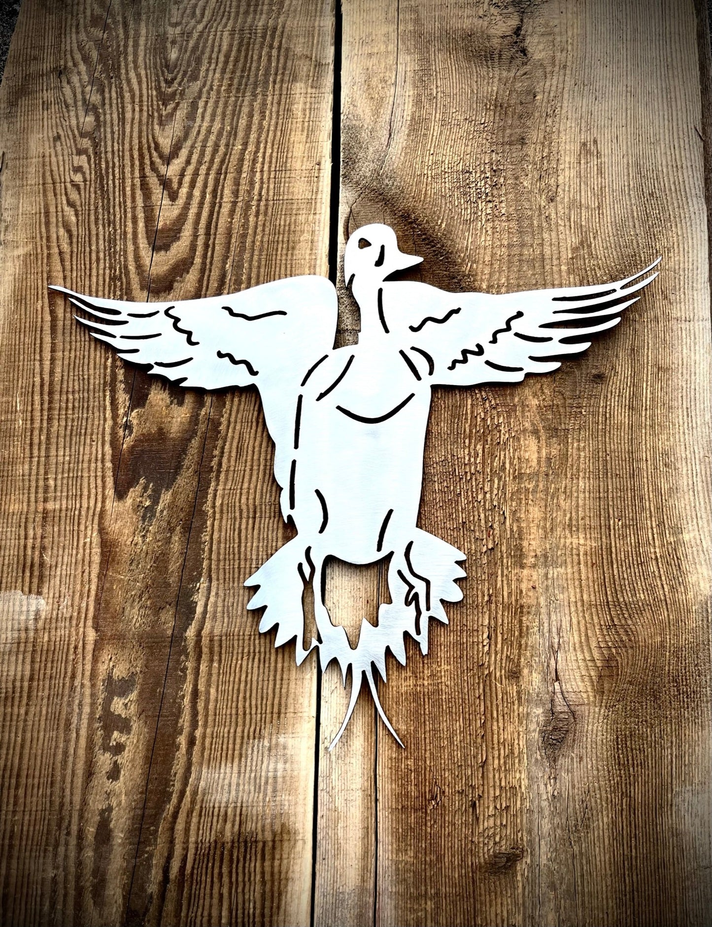 Steel Flushing Pintail Duck - duck decals - duck hunting sign - Northern Forge, LLC