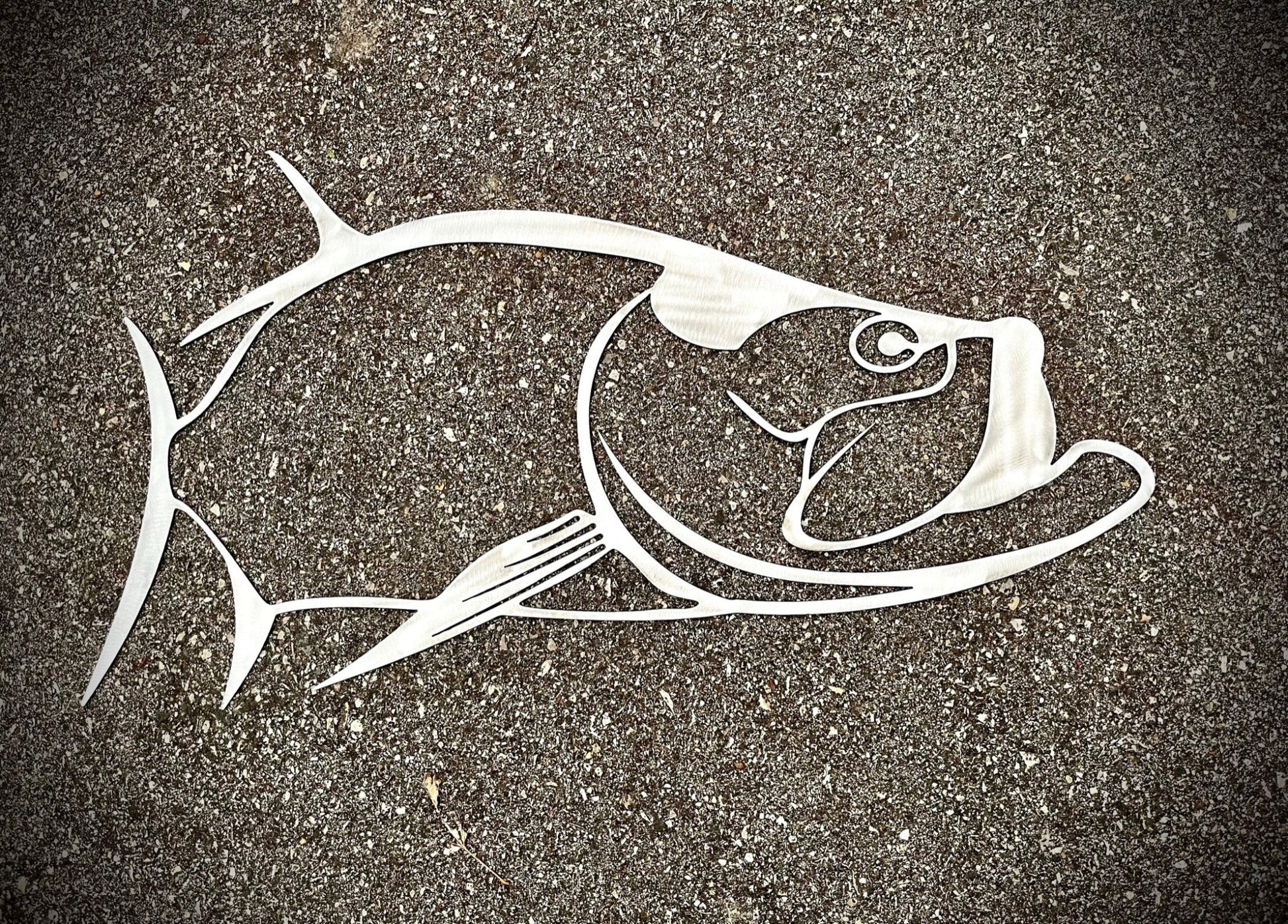 Steel Hollow Tarpon - cabin sign - fish - Northern Forge, LLC