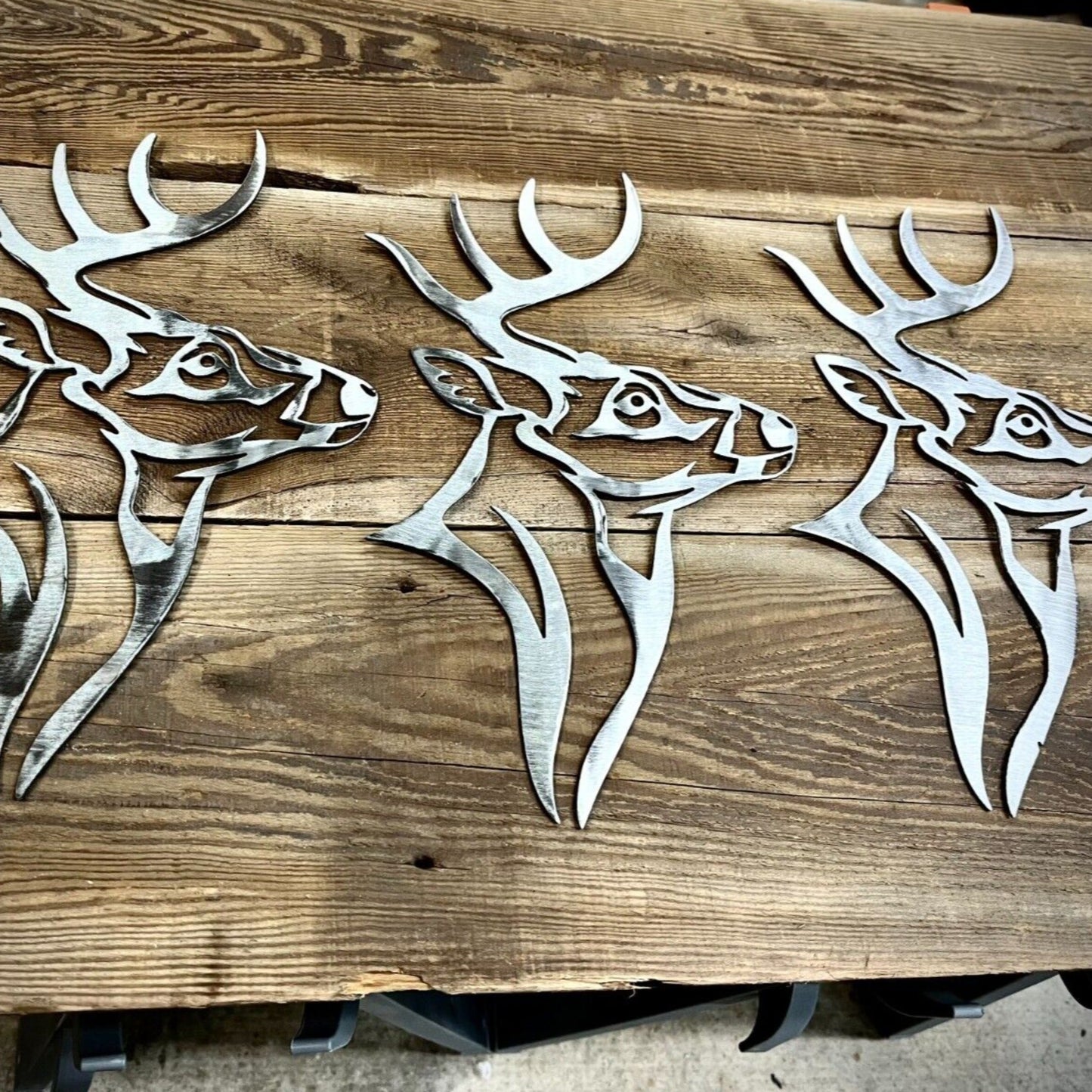 Steel Whitetail Buck Wall Art - big game - hunt - Northern Forge, LLC