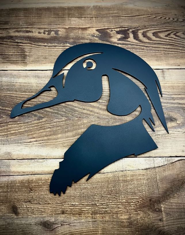 Wood Duck Head - duck decals - duck hunting sign - Northern Forge, LLC