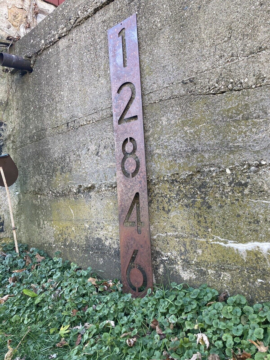 XL Metal House Address Sign 47-inch - Vertical – Northern Forge, LLC